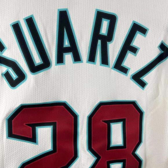 Nike MLB Arizona Diamondbacks Suarez #28 Cream Home Jersey Men’s Size L 2025 - Picture 3 of 9